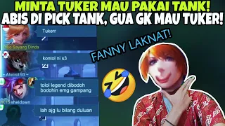 FANNY 5 MATCH DI UP KNTL🤣, PRANK USER FANY GW SURUH TANK!😂WKWK