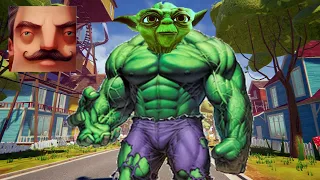 Hello Neighbor - My New Neighbor Big Yoda Hulk Act 2 Gameplay Walkthrough
