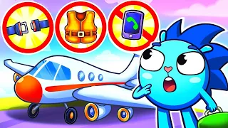 Safety Tips on the Airplane Song | Funny Kids Songs 😻🐨🐰🦁 And Nursery Rhymes by Baby Zoo
