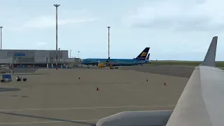 X Plane 11 Reykjavik (Keflavik) - Dublin Icelandair 757-200 FI418 Live