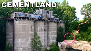 WE EXPLORED AN ABANDONED CEMENT FACTORY/AMUESMENT PARK (cementland)