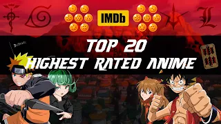 Top 20 Highest Rated IMDb Animes