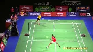 Badminton Highlights - P.V. Sindhu vs Wang Shixian - 2014 World Championships WS QF