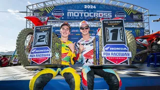 Jett Lawrence vs Hunter Lawrence at Fox Raceway (Just the leaders) 450 Moto 1 & 2