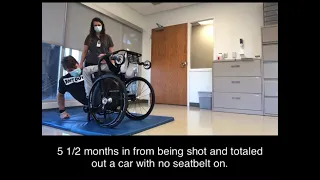 How to get back up if wheelchair tips backwards.