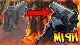 THE M1911 IN ZOMBIES WEAPONS COMPARISON! Call of Duty World at War to Black Ops 3 Zombies Gameplay