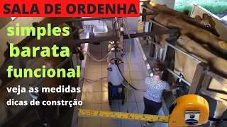 Sala de ordenha simples, barata e funcional ! Veja as medidas como construir .