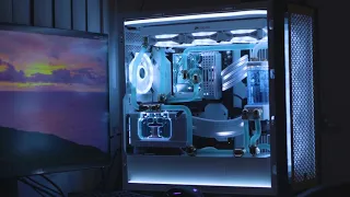 White Hydro X Series XG7 RGB 30-SERIES GPU and Corsair 5000D AirFlow Build