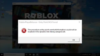 How to Fix Advapi32.dll Error in Roblox || RobloxPlayerBeta.exe–Entry Point not found
