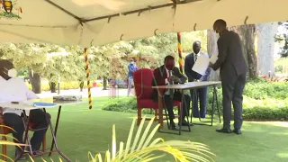 President Museveni, DP’s Mao sign cooperation agreement