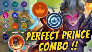 THIS IS THE PERFECT COMBO FOR PRINCE !! UNLIMITED GOLD UNLIMITED ROLL !! MAGIC CHESS MOBILE LEGENDS