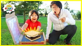 How to make DIY S'mores in a Solar Oven Pizza Box!!!!