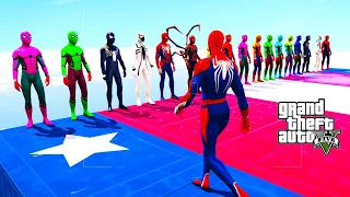 GTA - 5 Epic Ragdolls | Spiderman PS4 Vs Colorful Spiderman Compilation | Fun Ep.01