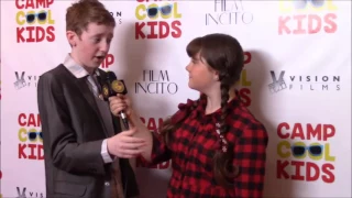 Reporter: Morgan B Bertsch interviews Connor Rosen who plays Spencer in the film Camp Cool Kids.