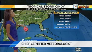 Tropical Storm Cindy forms in Gulf of Mexico