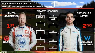 F1 Starting Grid that might not be possible with equal Engines || Formula 1