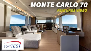 Monte Carlo Yachts 70 (2020-) Features Video - By BoatTEST.com