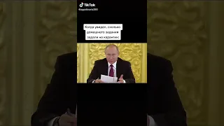 Путин про задания на карантин #shorts #тикток #приколы #прикол #кринж #tiktok #путин