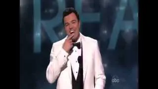 Seth Macfarlane Can't Find the Mic At The Emmys 2012