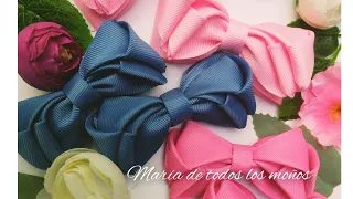 Moño Dulzura 🎀 БЫСТРО И ПРОСТО 🎀 БАНТИКИ 🎀 Quick and easy adorable bows 🎀 bows/laços fita 9