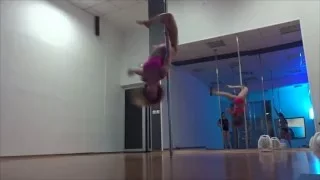 Крутки на динамике. Pole dance by Olesya