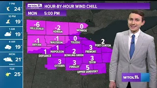 Temperatures plummeting  as cold front sweeps in Sunday night | WTOL 11 Weather
