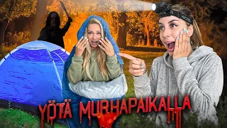 YÖTÄ BODOMJÄRVEN MURHAPAIKALLA 🪓⛺️😱