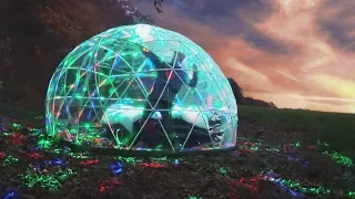 I Spent the Night in a Bubble & It Was the Best Night of My Life (Sleep in a Garden Igloo Challenge)