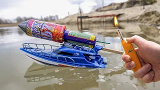 Experiment: Rocket powered Boat!