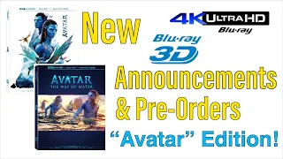 Avatar & Avatar: The Way of Water Blu-ray, 3-D Blu-ray, and 4K UHD Announcement & Pre-Order Info!
