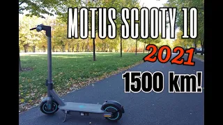 MOTUS Scooty 10 2021 - OCENA PO 1500 km | Porównanie z innymi hulajnogami | 4K |