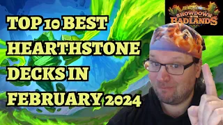 TOP 10 BEST Hearthstone Decks in Standard in February 2024