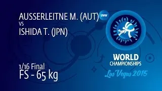 1/16 FS - 65 kg: T. ISHIDA (JPN) df. M. AUSSERLEITNE (AUT), 5-1