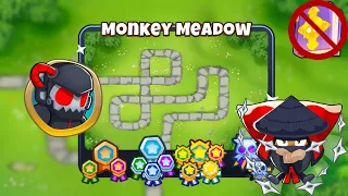 Monkey Meadow [Hard Standard] Guide | No Monkey Knowledge | BTD 6 (2023 Updated) 4K