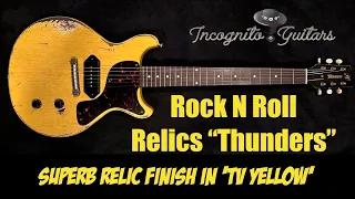 Rock N Roll Relics “Thunders” Electric Guitar in TV Yellow