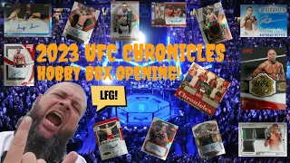 UFC 2023 Panini Chronicles HOBBY BOX opening (Did I go to hard on the judges?) with Cloudsey420