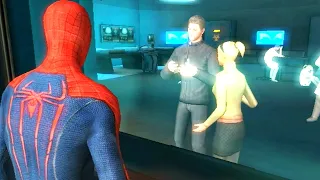 The Amazing Spider-Man (Wii) - Walkthrough Part 7 - Oscorp Tower (No Damage & All Collectibles)