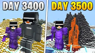 I Survived 3,500 Days in HARDCORE Minecraft...