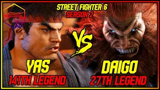 SF6 ▰ YAS ( RYU ) VS DAIGO ( AKUMA )  ▰ STREET FIGHTER 6