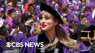 Taylor Swift speaks at NYU graduation ceremony in Yankee Stadium | full video