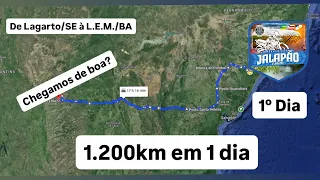 Expedição Jalapão 2024 - 1º dia - 1200km - Chapada Diamantina