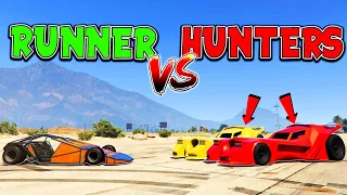 Ramp Car Runner! | GTA Online Manhunt!