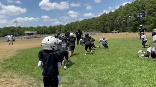 Tai’lan Johnson 8U RB 1 first scrimmage of the season! (Cypress Elite)