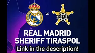 Real Madrid vs Sheriff Tiraspol|Live|Link