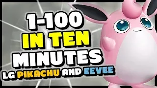 Can you level from 1-100 in 10 minutes in Pokemon Lets Go Pikachu and Eevee?