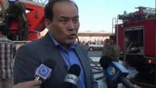 В Шымкенте сгорел крупный вещевой рынок "Бекжан"