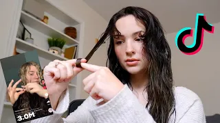 TRYING VIRAL TIKTOK CURLY HAIR ROUTINES ON 2a WAVY HAIR