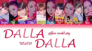How Would TXT and ITZY sing "DALLA DALLA"by ITZY(Color Lyrics Eng/Rom/Han)(FANMADE)