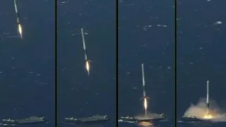 Rocket Landing Compilation - SpaceX