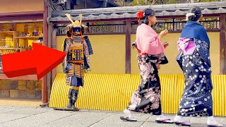 #42 SAMURAI Mannequin Prank in Kyoto Japan | Best funny statue prank & reactions Kiyomizu Temple